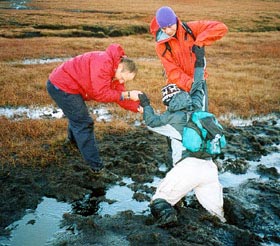 Ben & Jamie rescuing Sarah