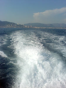 View from the ship's tender