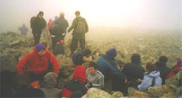 The summit of Scafell Pike