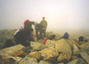 The summit of Scafell Pike